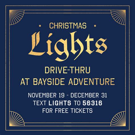 bayside adventure christmas lights|Join us for the 7th annual Christmas Lights Drive Thru at Bayside .